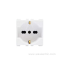 Socket Outler w/central earth grounding switches Italy